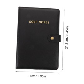 Kisangel Golf Scorecard Holder PU Leather Book Cover for Efficient Scorekeeping Portable Golf Notebook for Tournaments Casual Play for Golfers Elegant Box