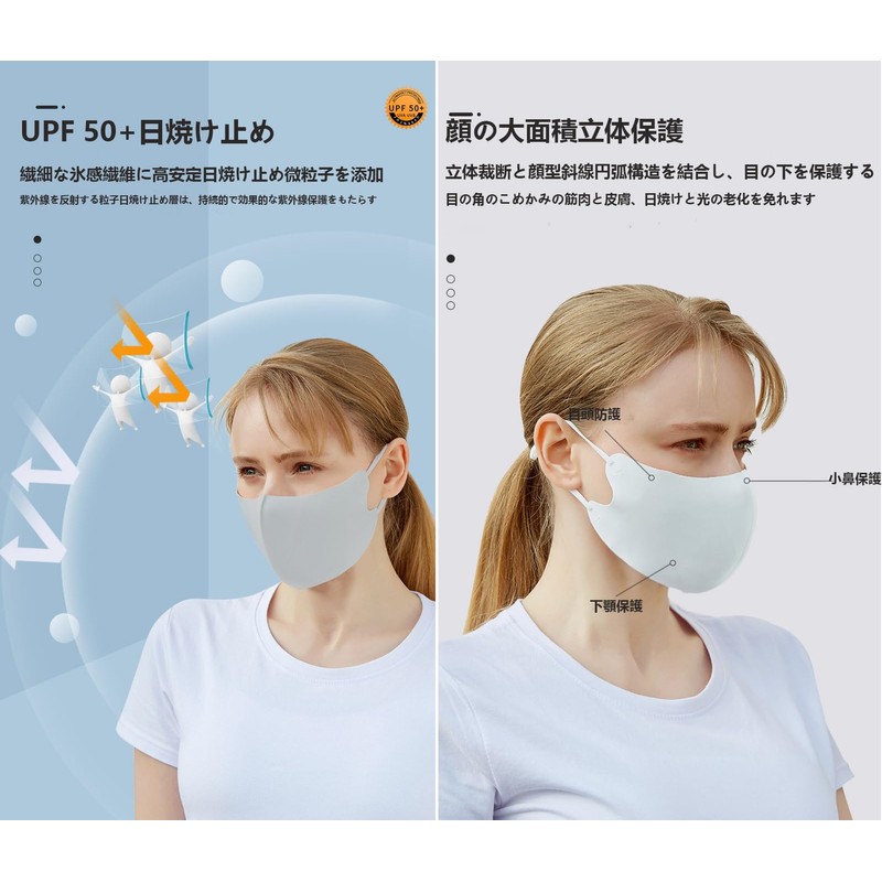 VEVE & MIKI Cooling Mask, 3D Fit Mask, 3D Structure,