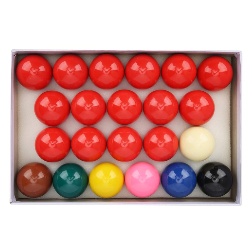 Snooker Balls Set, 22-Piece Tournament Weight (141g) 52.5mm Phenolic Resin