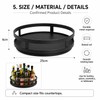 360° Rotating Countertop Organizer for Kitchen Storage – Space-Saving Metal