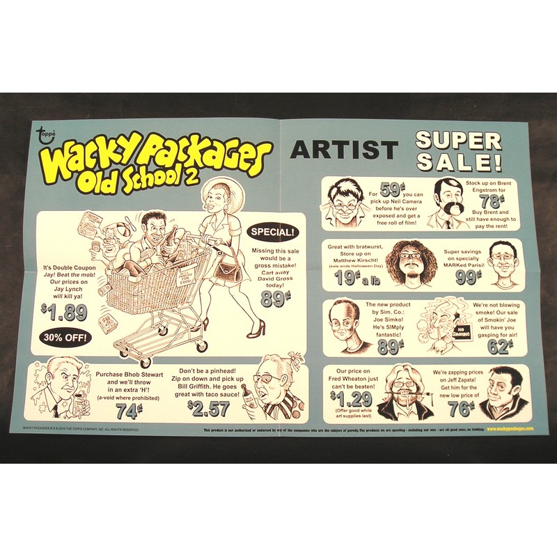 Wacky Packages Old School Series 2 Display Box with 24