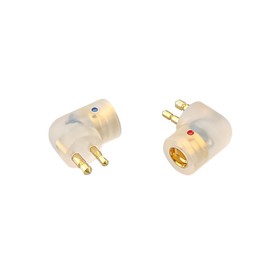 MMCX Cable Connected to ER4P ER4B ER4S ER4PT ER6I Earphone for Etymotic Series Earphone Audio Jack Adapte Curved Shape (Transparent)
