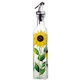 Grant Howard Glass Sunflower Oil & Vinegar Bottle
