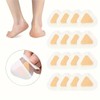 20pcs Gel Heel Protectors, Reusable Foot Pads, PE Material, Anti-Slip