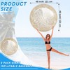 Junkin 2 Pcs 48'' Giant Sequins Beach Ball Inflatable Glitter