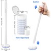Disposable Toilet Bowl Brush with 40 Toilte Wand Refills, Toilet