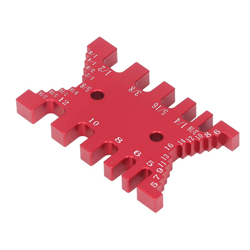 Dovetail Jig Tenon Caliper Aluminum Metric Imperial Scale Card Measuring
