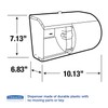 MOT Kimberly-Clark 09606 Coreless Double Roll Tissue Dispenser 7 1/10