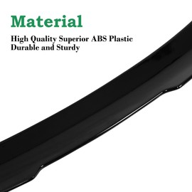 RoyalParts Trunk Spoiler Compatible with 2016-2023 A4 S4 (B9) Sedan 4 Doors, H Style 2016 2017 2018 2019 2020 2021 2022 2023 A4 S4 (B9) High Kick Duckbill Trunk Spoiler Wing, Gloss Black