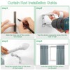 LLPJS Curtain Rods for Windows 16 to 92 inches, Curtain