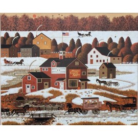 Charles Wysocki "Country Spyce" New CUSTOM FRAMED Art Americana