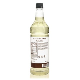 Monin - Mojito Mix Syrup, Sweet Herbal Mint Flavor, Great for Frozen Cocktails, Mocktails, & Delicious Desserts, Gluten-Free, Vegan (1 Liter, 4-Pack)