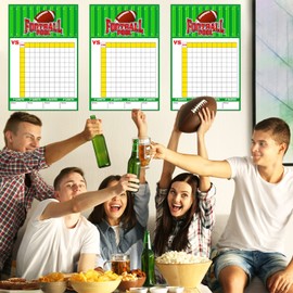 5 Sheet Pool Board 20 Pcs Award Ribbons with Card 18" x 27 1/2" Game Square Scoreboard Chart Large Score Record Posters for Match Decorations Football Party Supplies