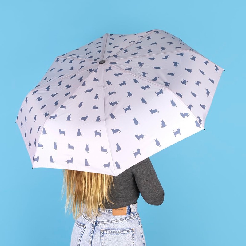 balvi Meowmbrella Umbrella Colour Grey Original Design Full Cats Made