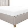 Purity Home 100% Cotton White Fitted Sheet Double Bed 35cm