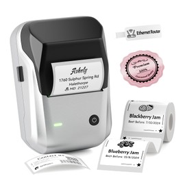 NIIMBOT B1 Bluetooth Label Maker Machine, Portable Label Printer, Large Waterproof Label, Versatile APP, 2-inch Thermal Label Printer for Clothing,Spice, Address, Barcode,Logo (Sliver)