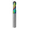 WEXWE Tools Extra Long Ball Nose Carbide End Mill, DLC