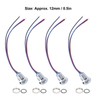 4 Sets PreWired Round LEDs Waterproof 2Color Indicator Lights Common