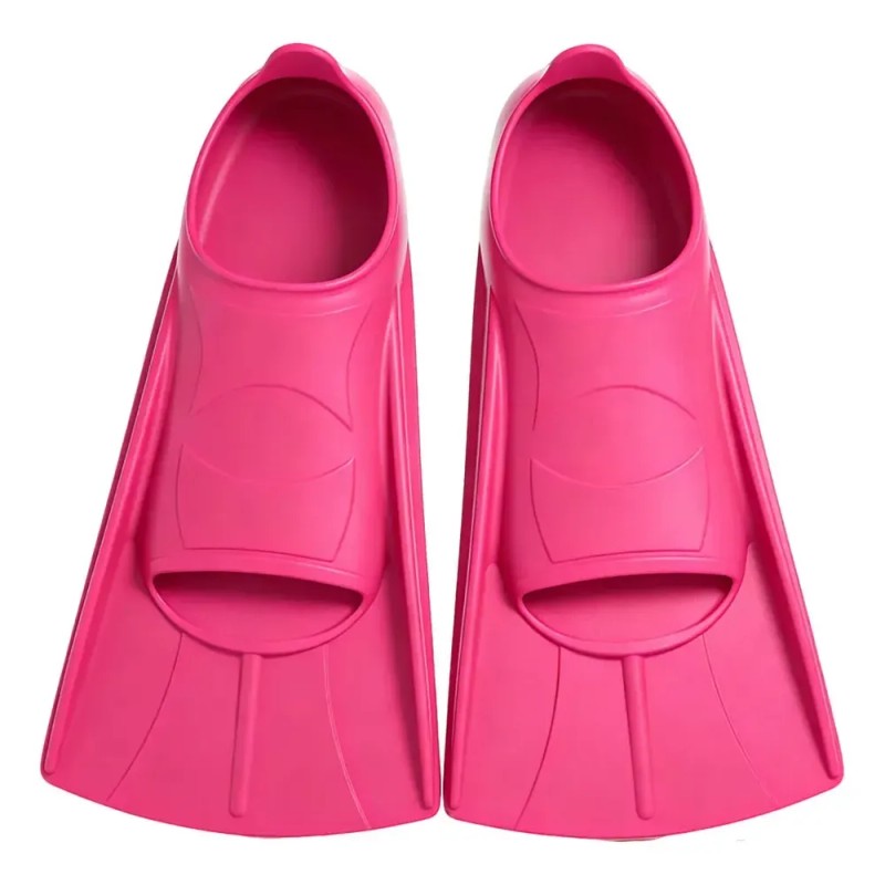 Aletas Cortas De Buceo Antideslizantes Para Hombres Mujeres Rosa roja