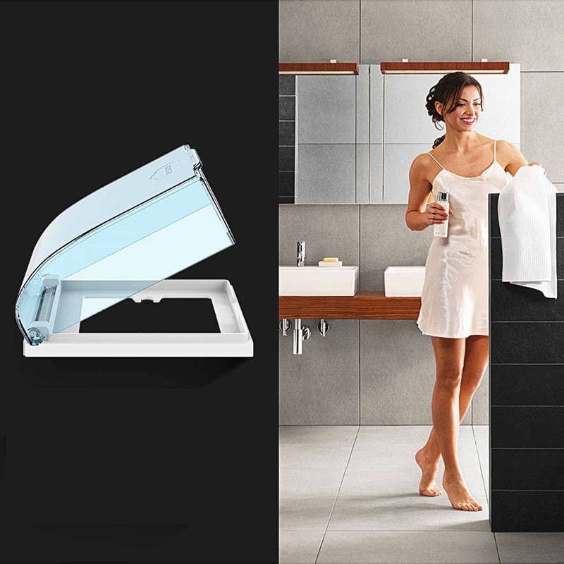 Switch Plug Waterproof Box, Transparent Waterproof Socket Box, Transparent Socket