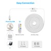 Aclorol LED Neon Rope Light 4M 240 LEDs Flexible USB