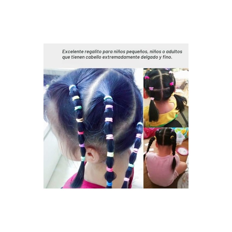 BetterJonny 500 Piezas Lazos del Pelo del Bebé, Ligas Elásticas