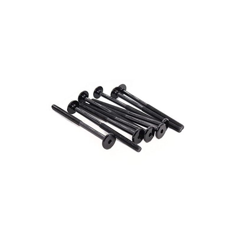 cSeao 10 Pack 1/4"-20 100mm Allen Head Joint Connector Bolts,