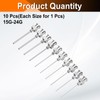 HARFINGTON 1set Dispensing Needle 15-24 Gauge 1 Inch Stainless Steel
