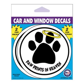 Imagine This D1948 Car and Rescue Decal (Paw Prints In Heaven), 2 Pack