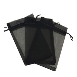 300 Pcs Black 5x7 Sheer Drawstring Organza Bags Jewelry Pouches Wedding Party Favor Gift Bags Gift Bags Candy Bags [Kyezi Design and Craft]