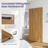 SMARTSTANDARD 30" Concealed Sliding Barn Door Hardware Kit with Soft