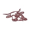 Peeping Cow Head Shape Animal Stake Decorative Metal Stake Garden
