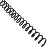 SWZHAI Plastic Spiral Binding Coils 100 Pack, Coil Binding 10mm(3/8") 75 Sheet Capacity, 4:1 Pitch Black Binding Spirals for Students and Coworkers