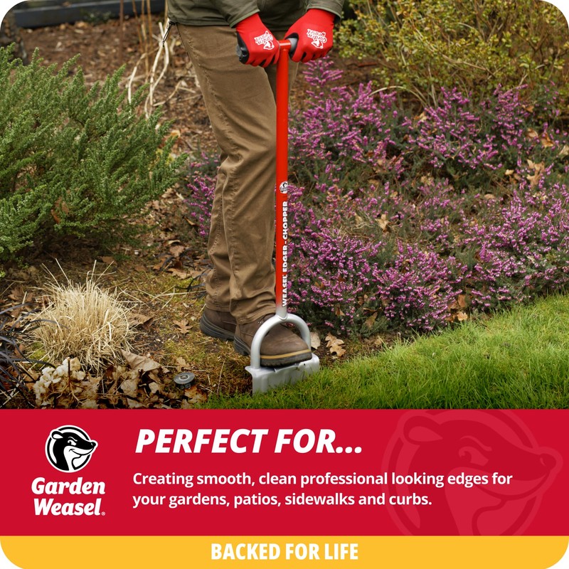 Garden Weasel Edger-Chopper - Long Handle | Garden Beds, Patios,