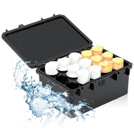 JJC Hard Stable 120 Film Case Holder,IP67 Waterproof Film Camera Container for 15 Rolls 120 Negative Film, Anti-Shock Light-Sealed Negative Film Organizer Storage Box for Travel (No Film Included)