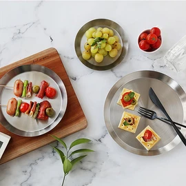 Tami stainless steel Hera edge plate (5 size), No. 2 (165) / 타미 스텐 헤라엣지접시(5size), 2호(165)
