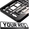 2X UK Number Plate Holder - Pair Car Fixings Registration