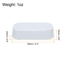 sourcing map 2pcs Metal Buffing Polishing Compound Bars for Aluminum, Stainless Steel, Buffing Wheel, 1oz Each, White