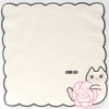 [ANNA SUI] 109482-0011-02 Towel Handkerchief, Rose & Cat Embroidery (White),