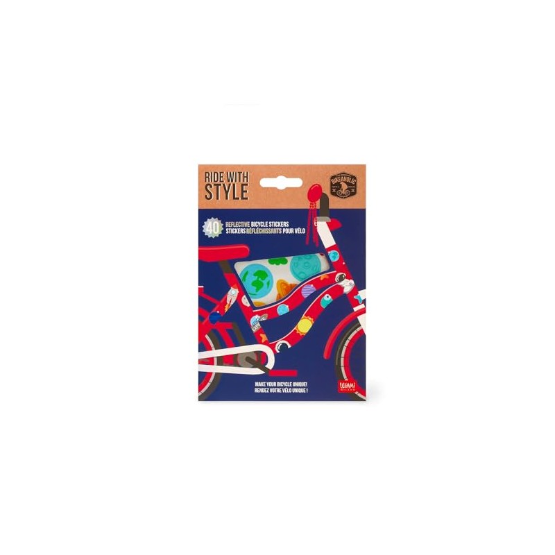 Legami Babies (Boys) Bicycle - Ride with Style, Reflective Stickers,