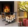 Idzo 17in Decorative Heavy Duty Firewood Storage Log Rack Decorative