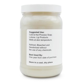 Soapeauty 100% Pure Refined African Shea Butter - Expeller Pressed, Odorless - Pure Moisturizer for Skin & Hair - Ethically Sourced from Ghana | 32 oz