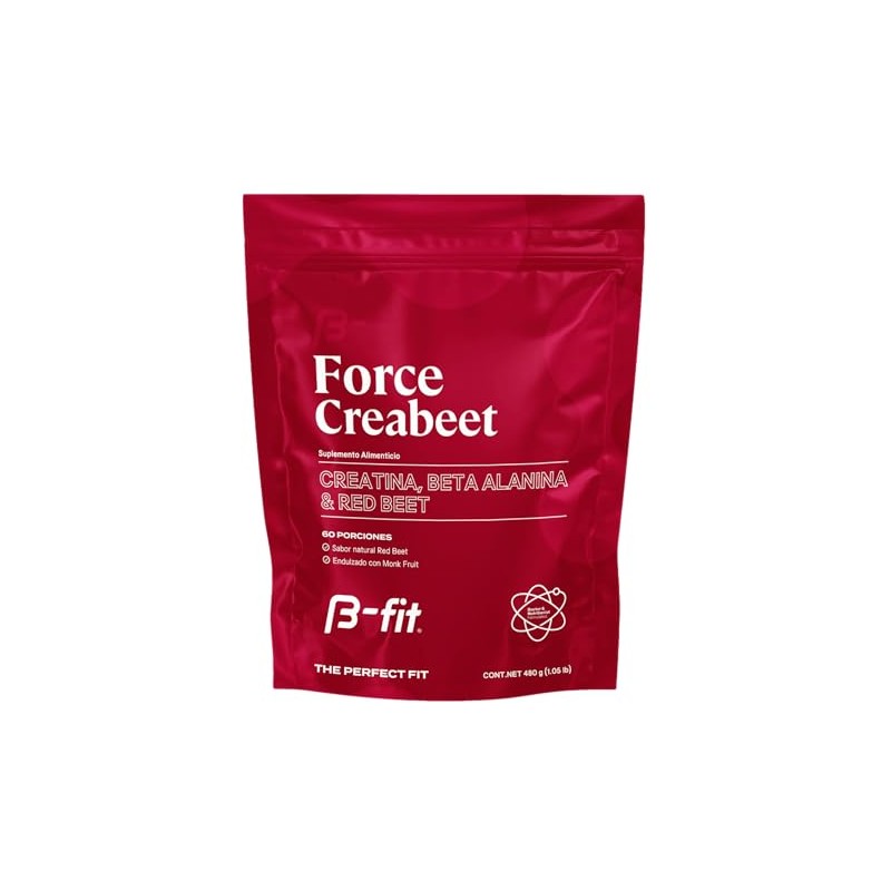 B-FIT Creabeet - Creatina Monohidratada Pura en Polvo 60 Porciones