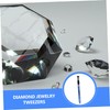 TEHAUX 4pcs Gemstone Grabber Tweezers Prong Jewelry Making Tools for