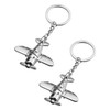 2 Pieces Airplane Keychains, Creative Keychains, Metal Keychains, Gift Keychains,