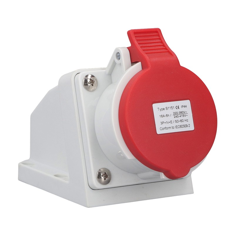 Industrial Power Socket IP44 Waterproof Dustproof 5 Core 16A 3P+N+E