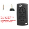 3 Buttons CE0536 Car Key Fob with Pin Key Blade