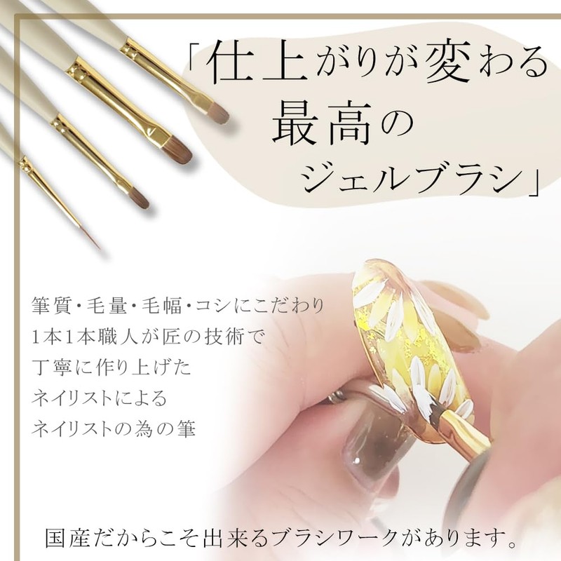 Nail Brush, Gel Brush, Gel Nail Brush, with Cap (Liner