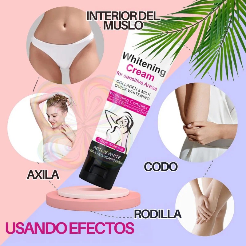 Kit Crema Aclarante Jabón Colágeno Leche Aichun