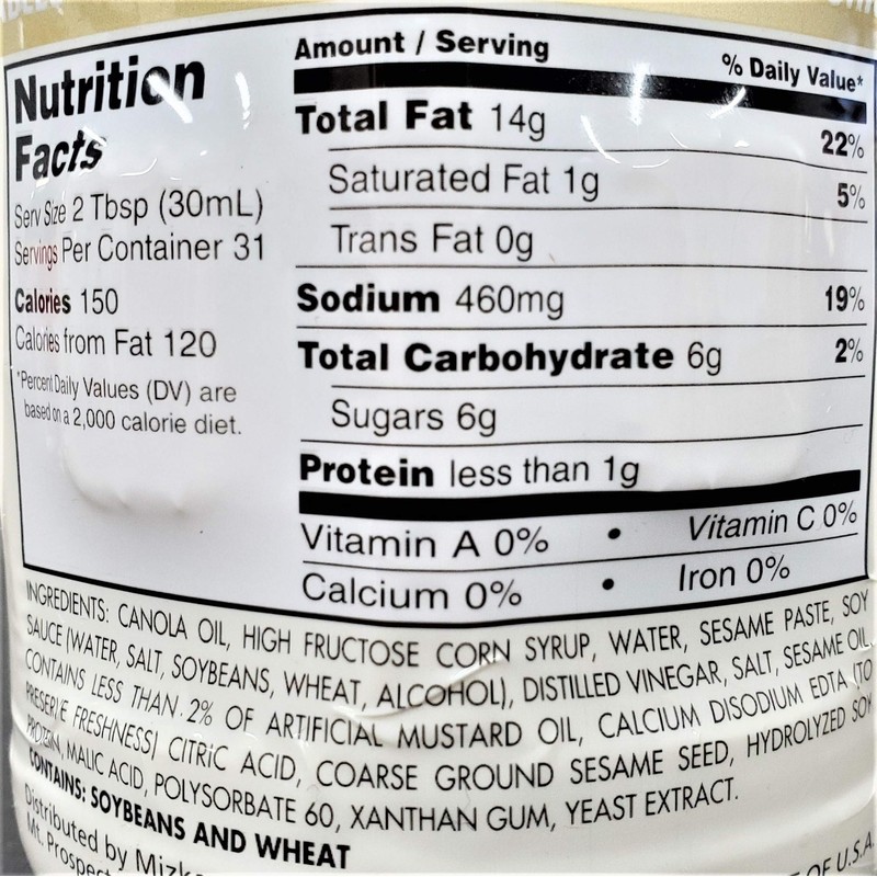 Mizkan Creamy Sesame Dressing 32fl.oz